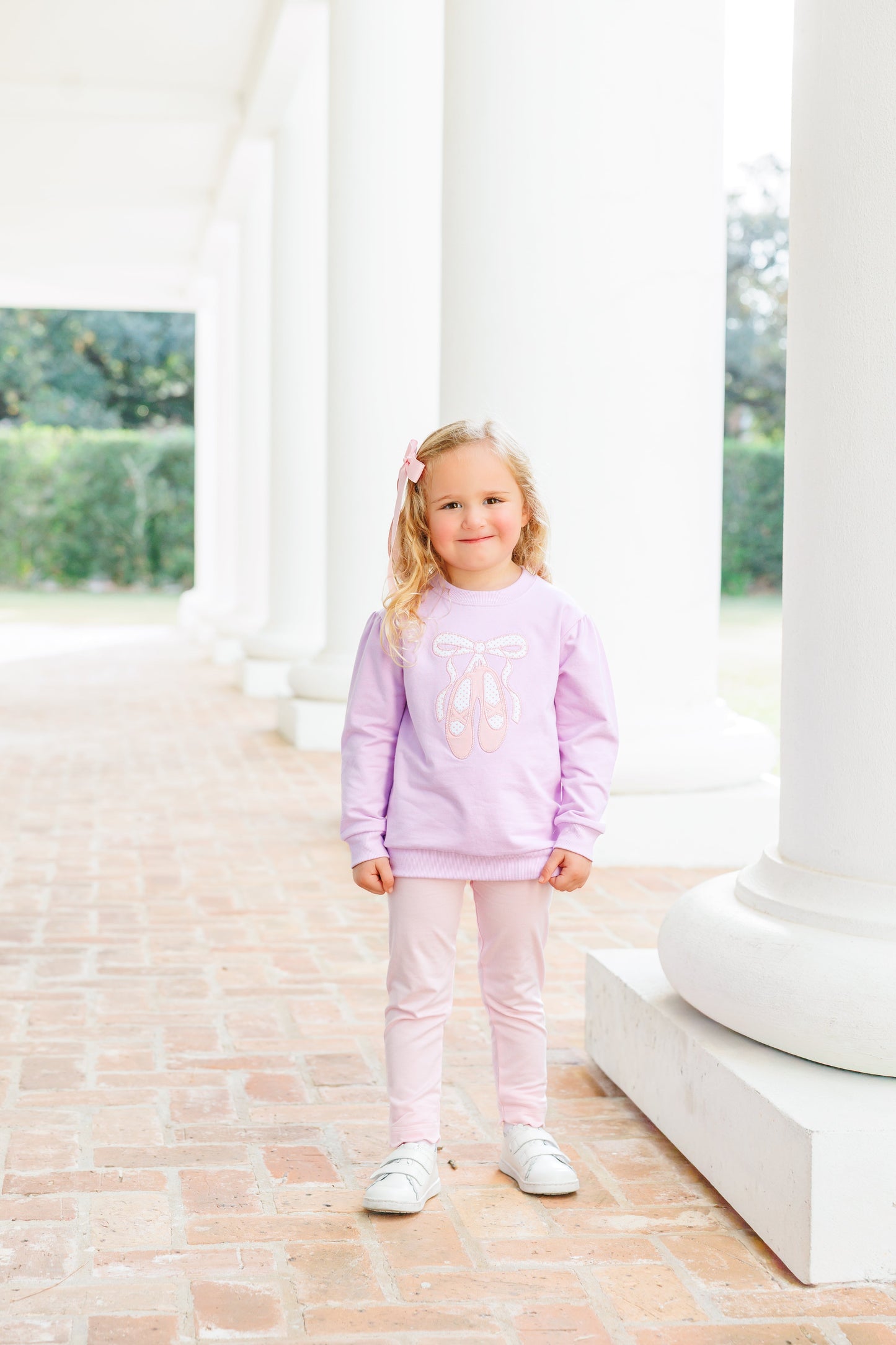 French Terry Pullover- Ballet Shoes