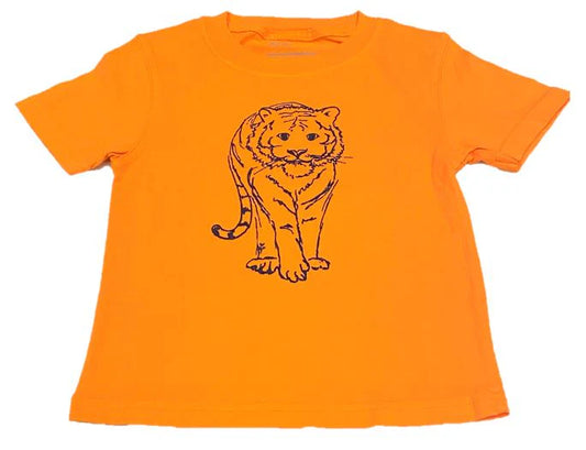 SS Orange/Navy Tiger T-Shirt