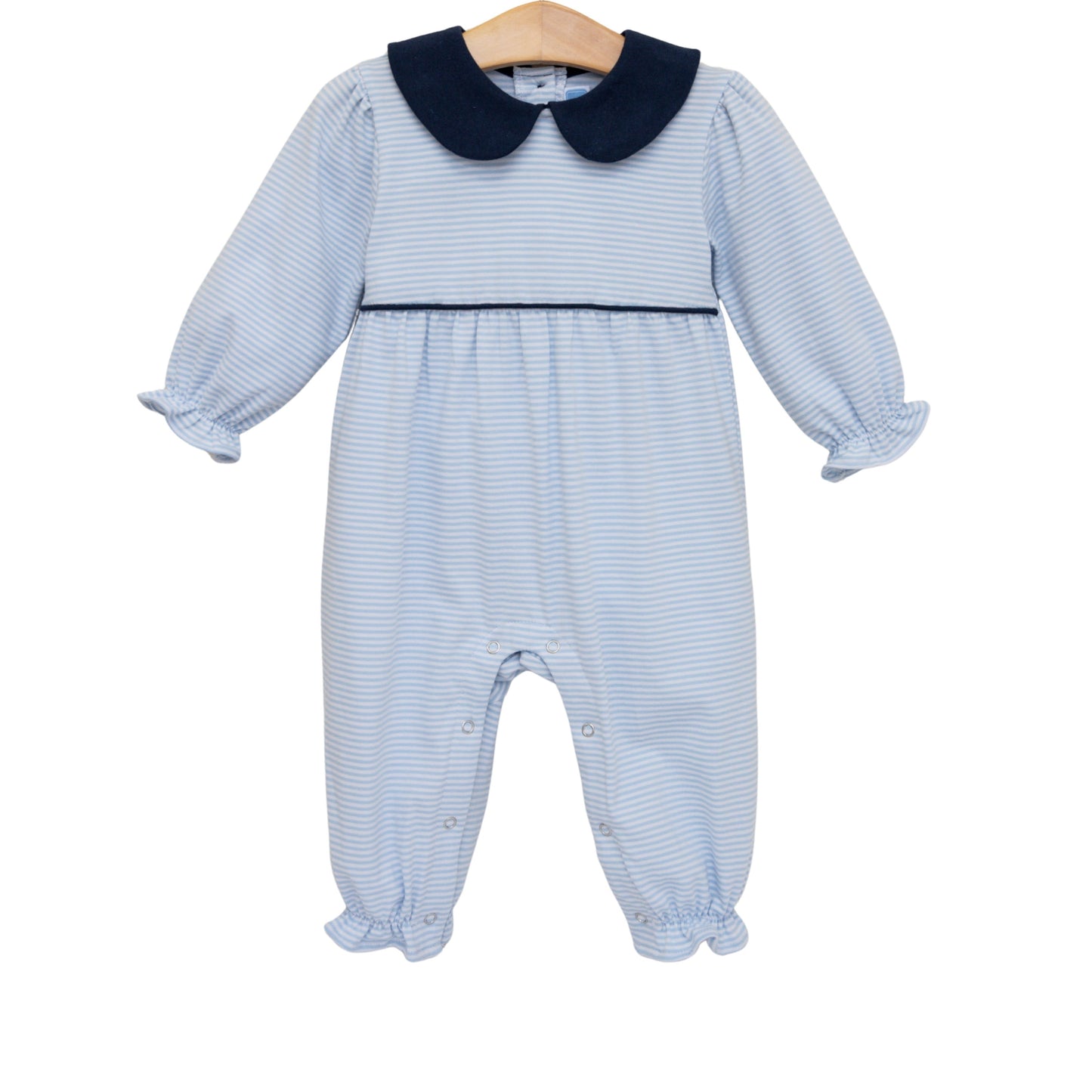 Katherine Romper- Light Blue/Navy