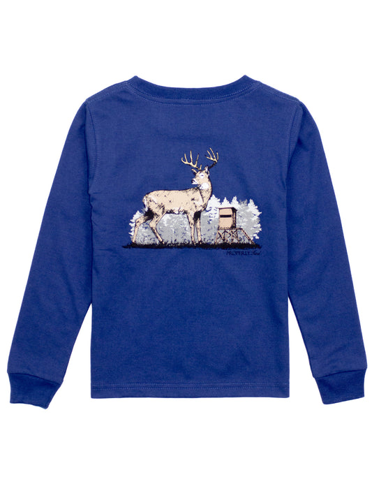 Boys Deer Season LS River Blue