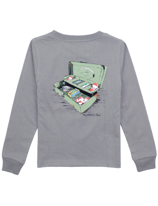 Boys Tackle Box LS Battleship Gray