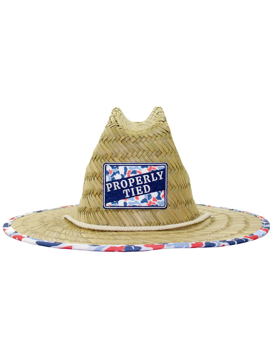 Cabo Straw Hat Americana Camo