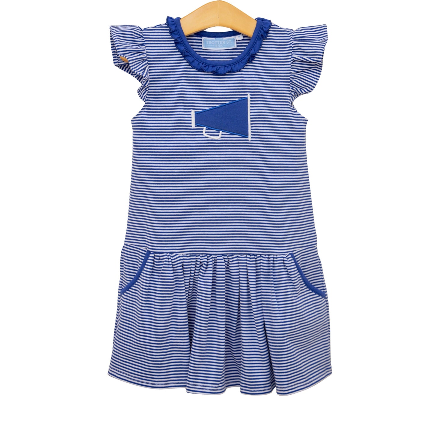 Megaphone Dress- Royal Blue