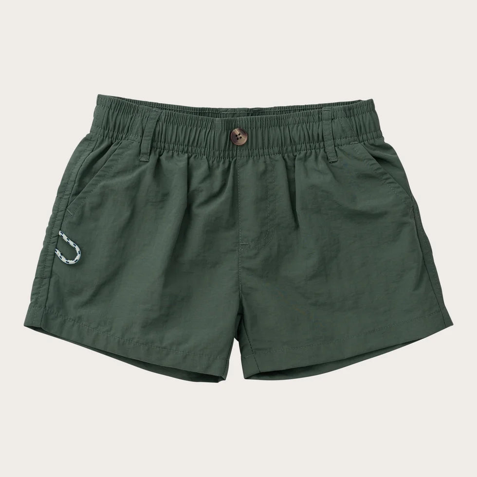 Boys Outrigger Performance Short Camping Green