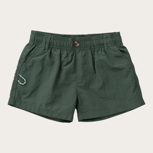 Boys Outrigger Performance Short Camping Green