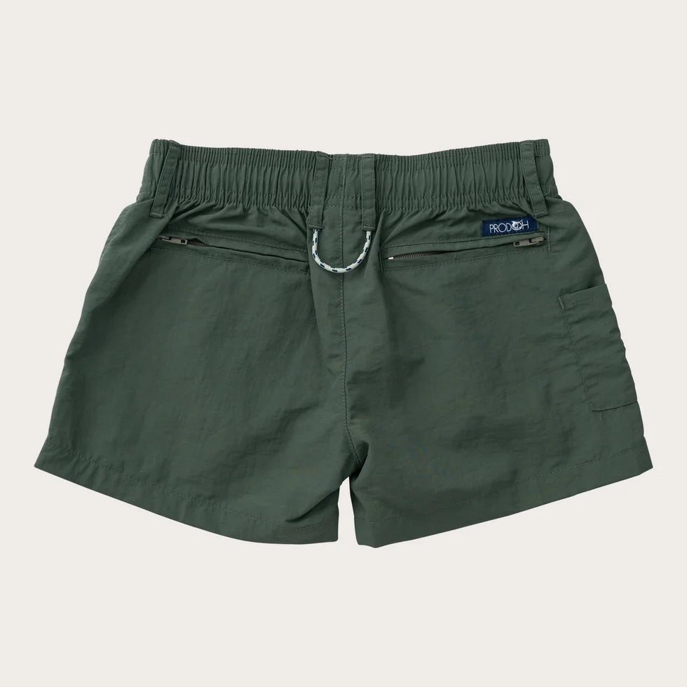 Boys Outrigger Performance Short Camping Green