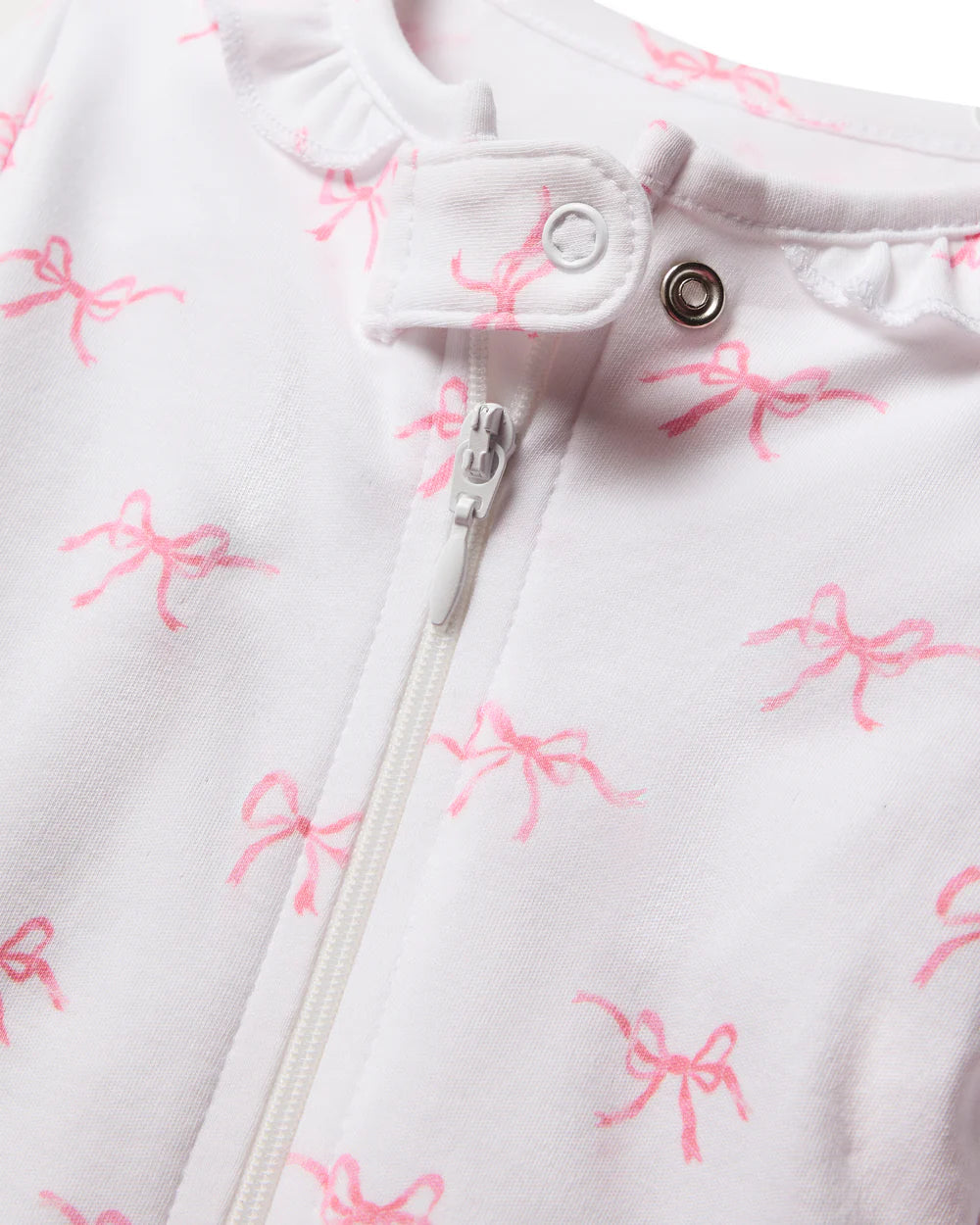 Baby Pima Romper- Blushing Bows