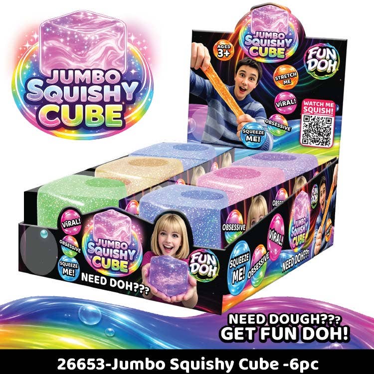 Fun Doh Jumbo Squishy Cube Assortment