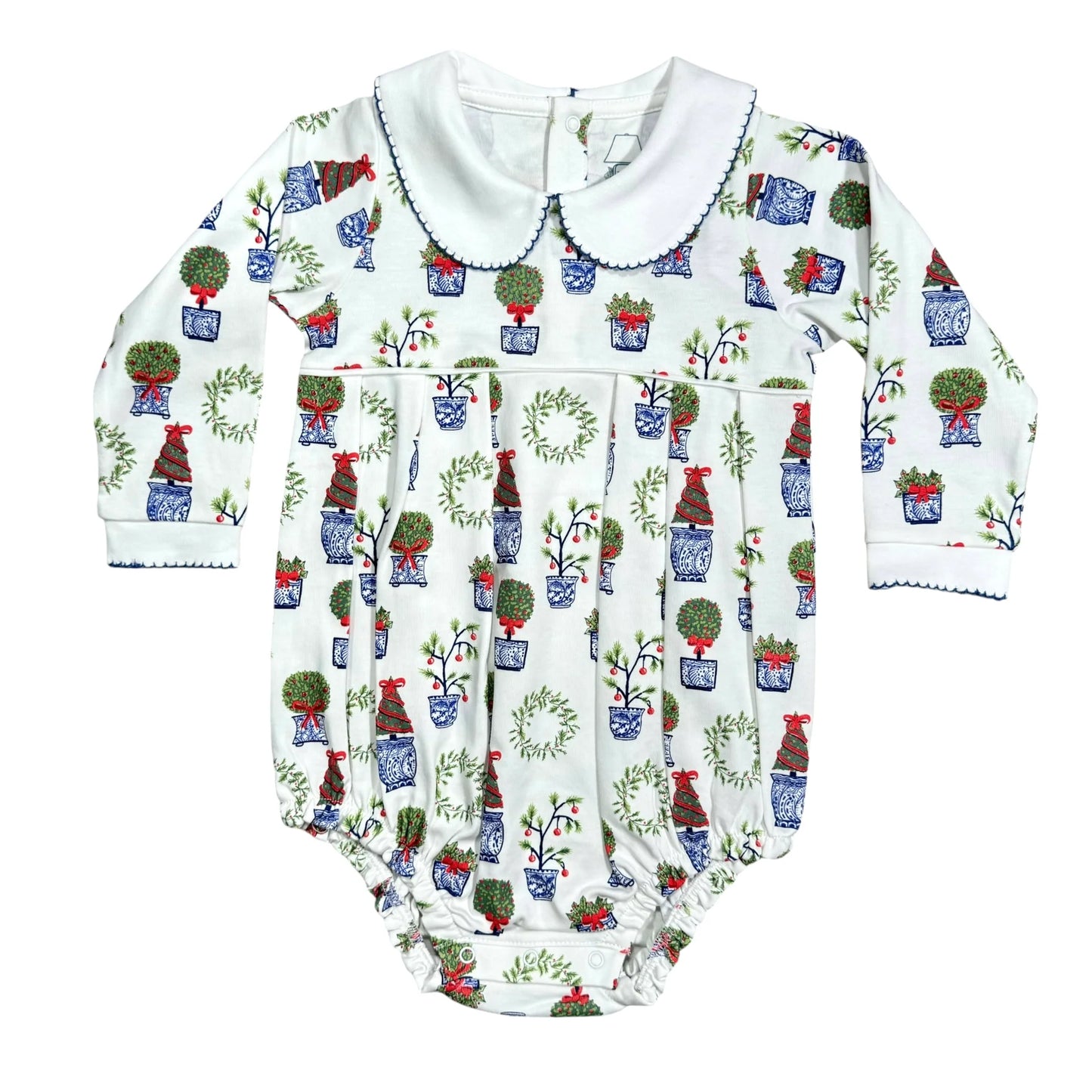 Unisex LS Bubble- Holiday Topiaries