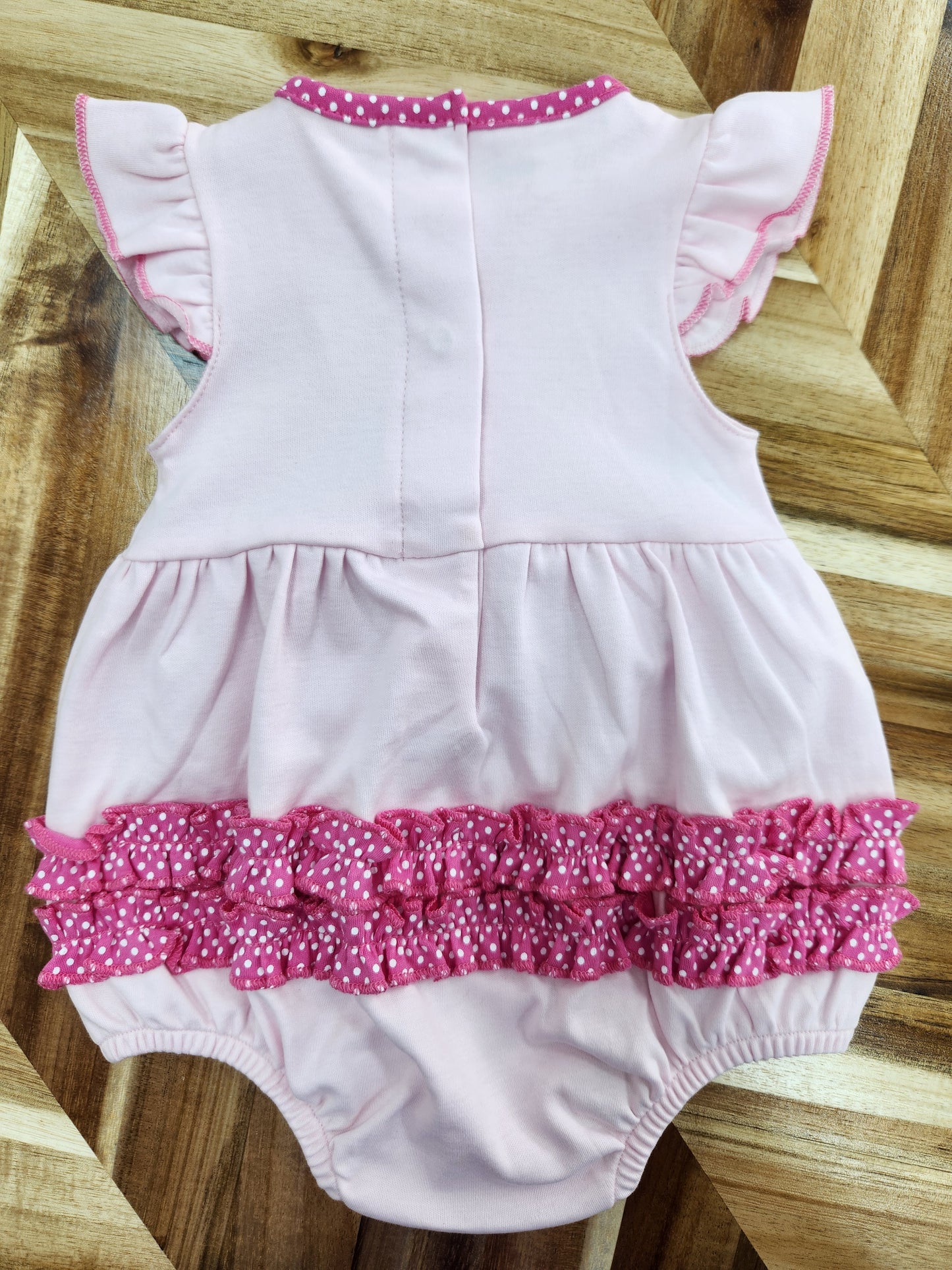 Fancy Flamingo Applique Flutters Bubble