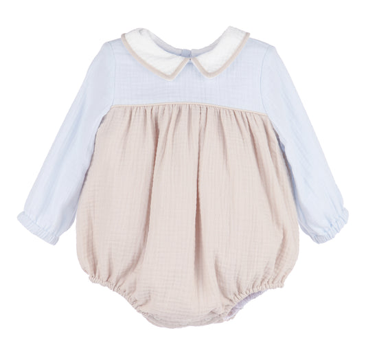 Cuddle Cotton Boy Bubble- Blue