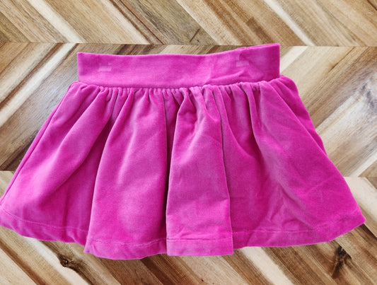 Velvet Skirt- Pink