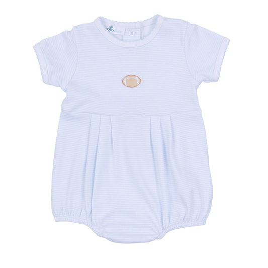 Touchdown Cutie Embroidered Bubble- Light Blue