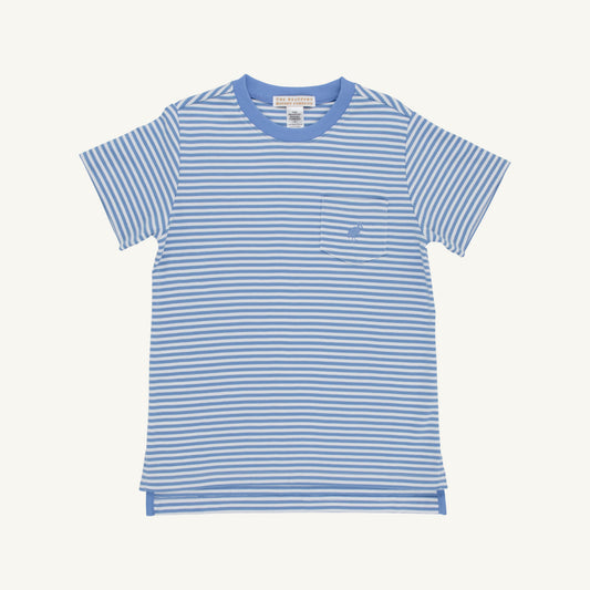 Carter Crewneck- Sunrise Blvd Blue Stripe/Sunrise Blvd Blue