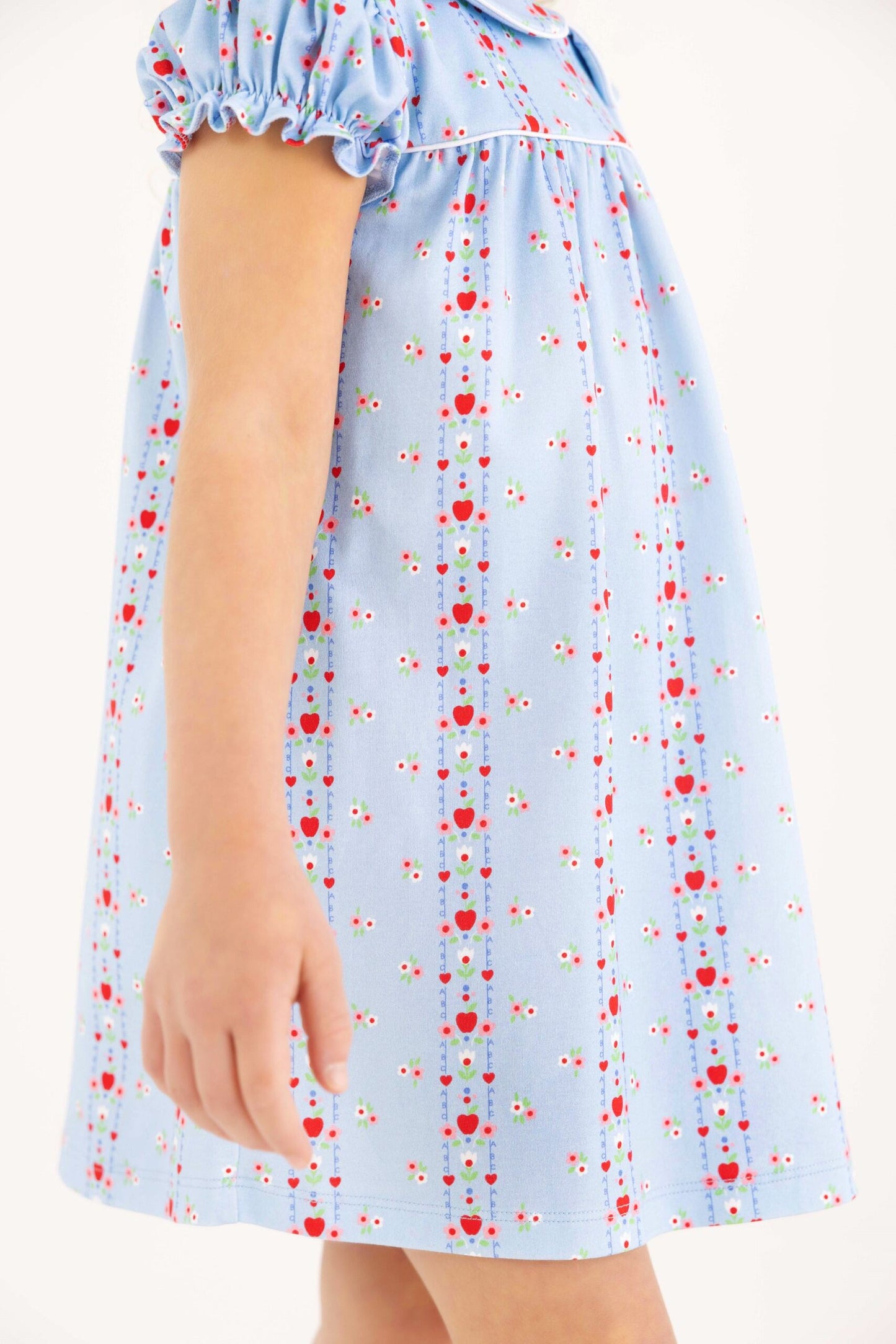 Holly Day Dress- First Day Flowers/Worth Ave White
