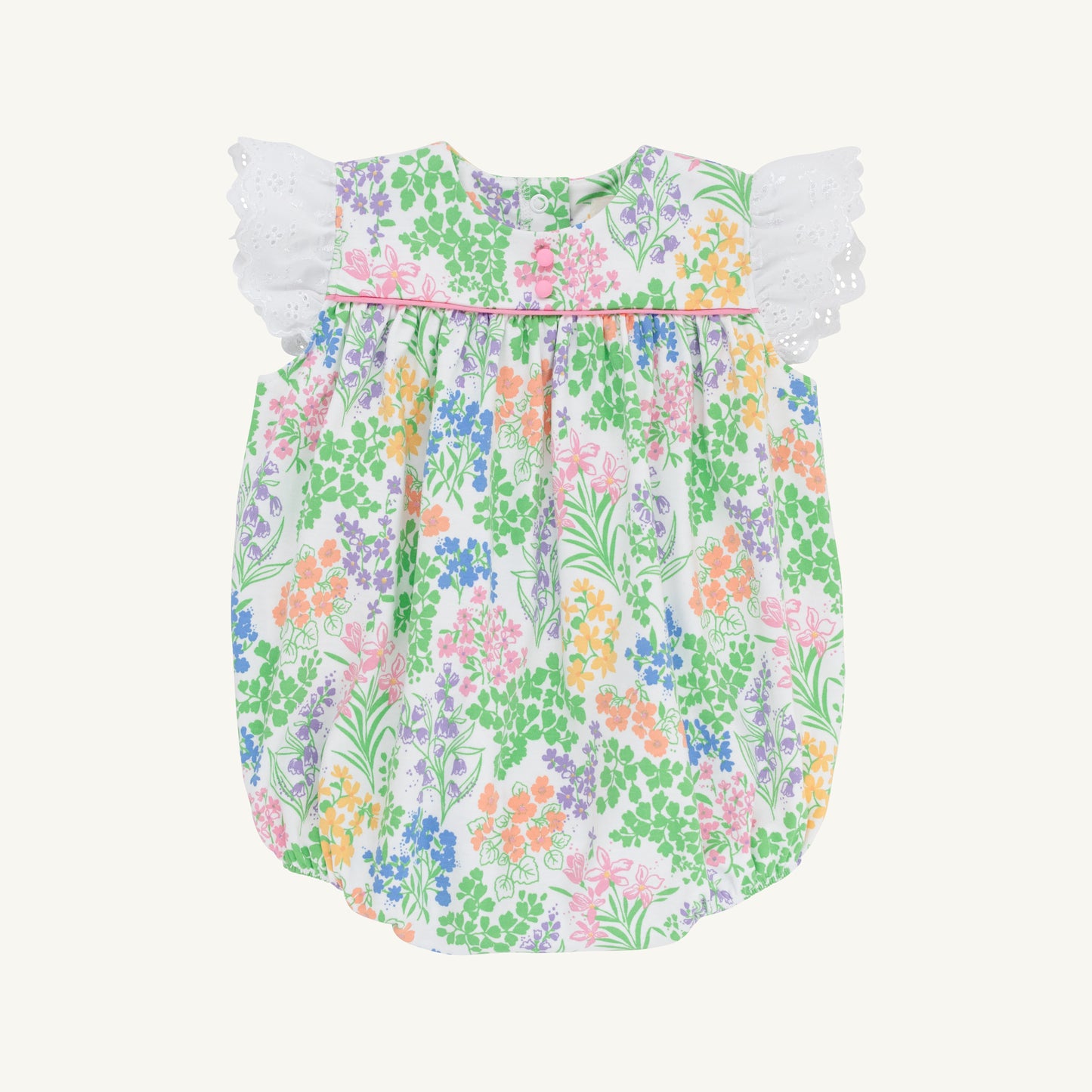 Angel Sleeve Blythe Bubble- Gaston St Garden/Worth Ave White