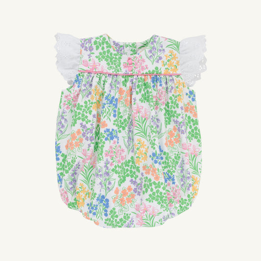 Angel Sleeve Blythe Bubble- Gaston St Garden/Worth Ave White